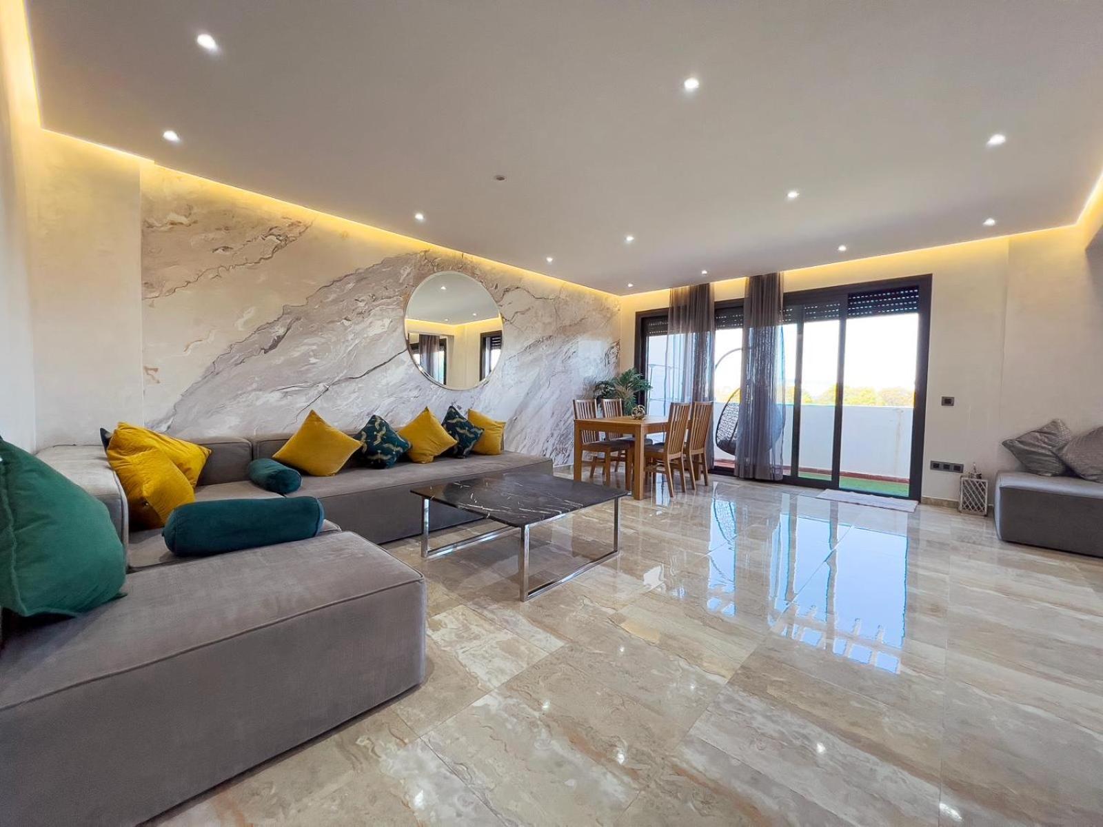 Luxury 3 Bedroom Panoramic Views In Hotspot With Fibre Optic Wifi And Netflix Tangier Exterior photo